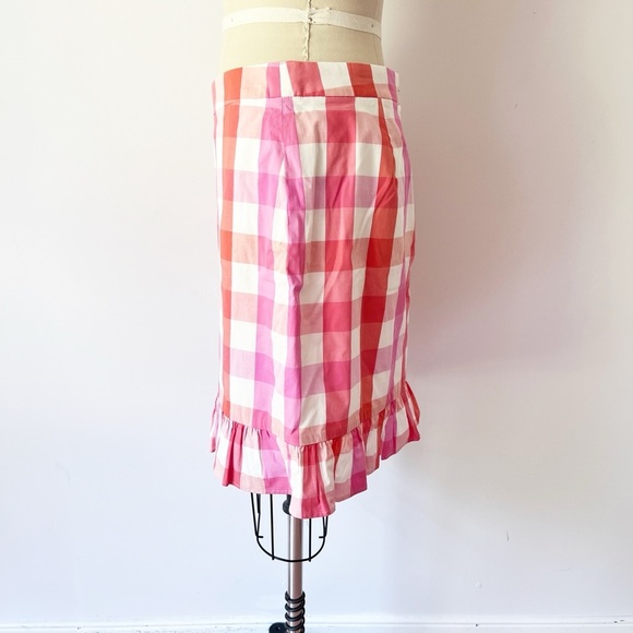 J. Crew Pink and Red Plaid Mini Skirt - Picture 3 of 6
